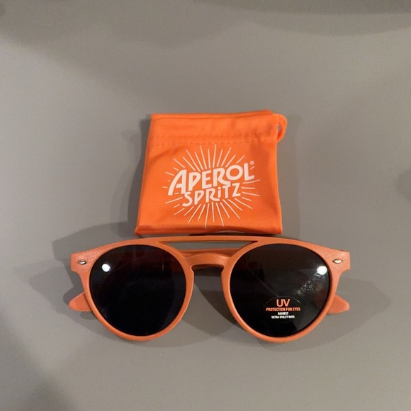 🆕Orange frame Unisex sunglasses UV protected Aperol Spritz - Picture 2 of 8